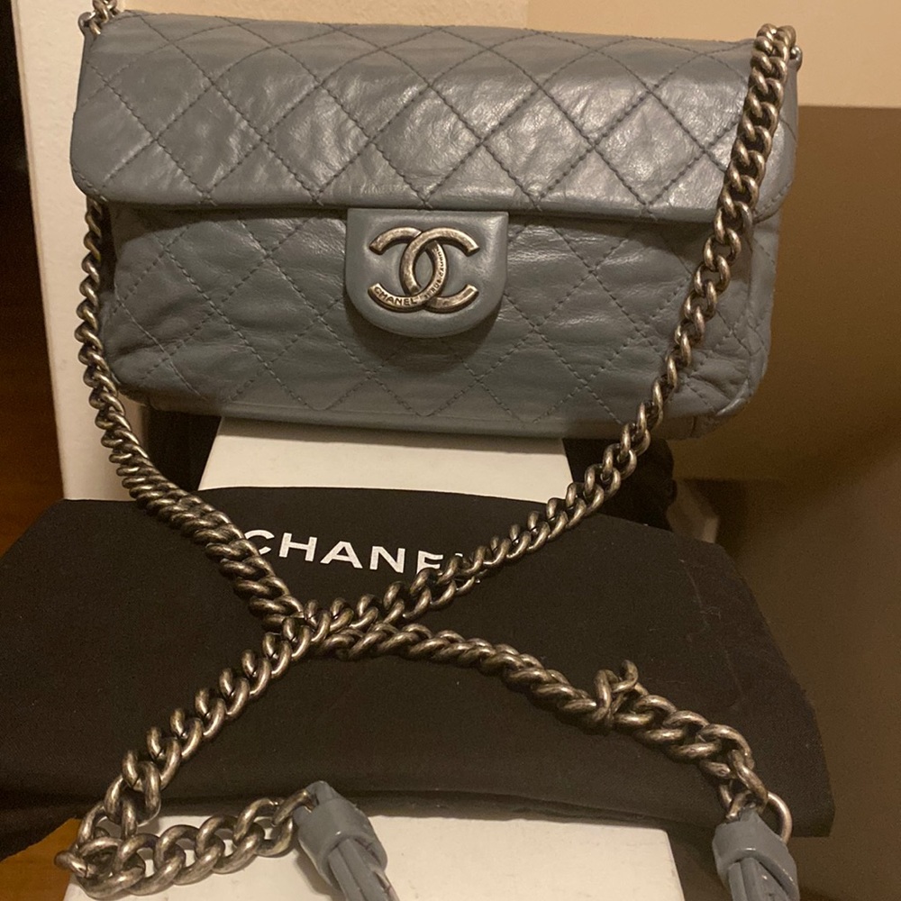 Gray Chanel Handbag
